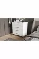 Commode à quatre tiroirs (BLANC BRILLANT)