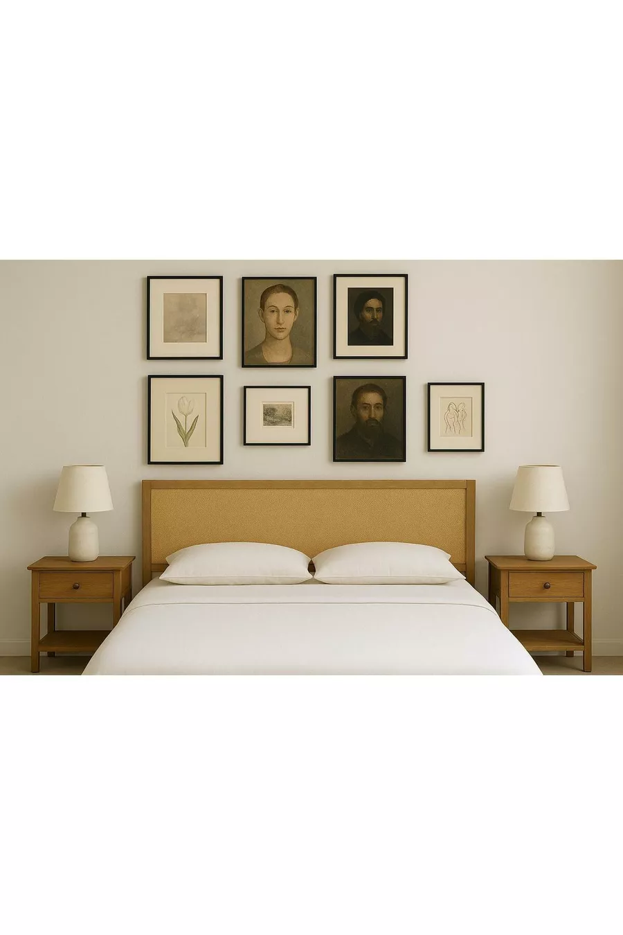 Tête de lit sur pied en tissu à mailles avec cadre en bois cm largeur cm