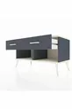 Commode Hyperion 2 tiroirs Anthracite-Pierre de Lune/Anthracite