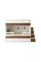 Lit superposé Berlin / MDF à 100 % / 2 matelas à ressorts en bambou / 2 ensembles de linge de lit offerts