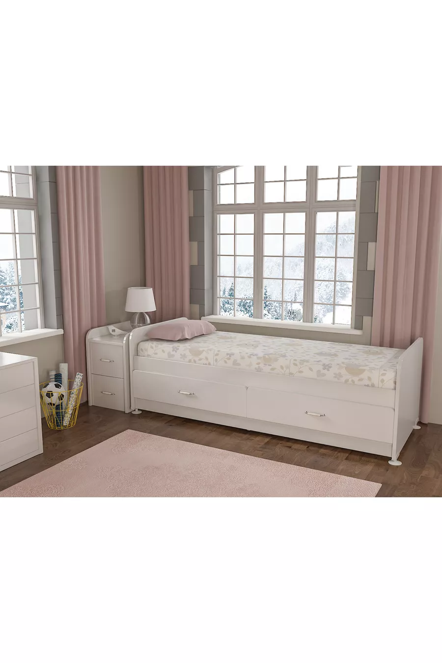 ENSEMBLE DE CHAMBRE DE BÉBÉ EXTENSIBLE SW A BLANC
