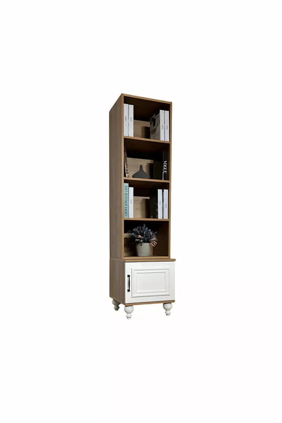 Ensemble Commode et Bibliothèque Sicile | Qualité MDF | Se Distingue par Son Élégance