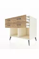 Commode Kronos 4 tiroirs Pierre de lune/Pin