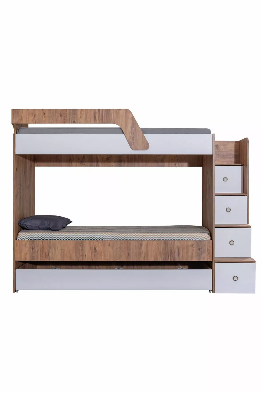 Lits superposés, Lit superposé triple avec échelle + 2 matelas confort