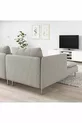 Canapé 3 places et fauteuil lounge, viarp beige-brun, à double accoudoir
