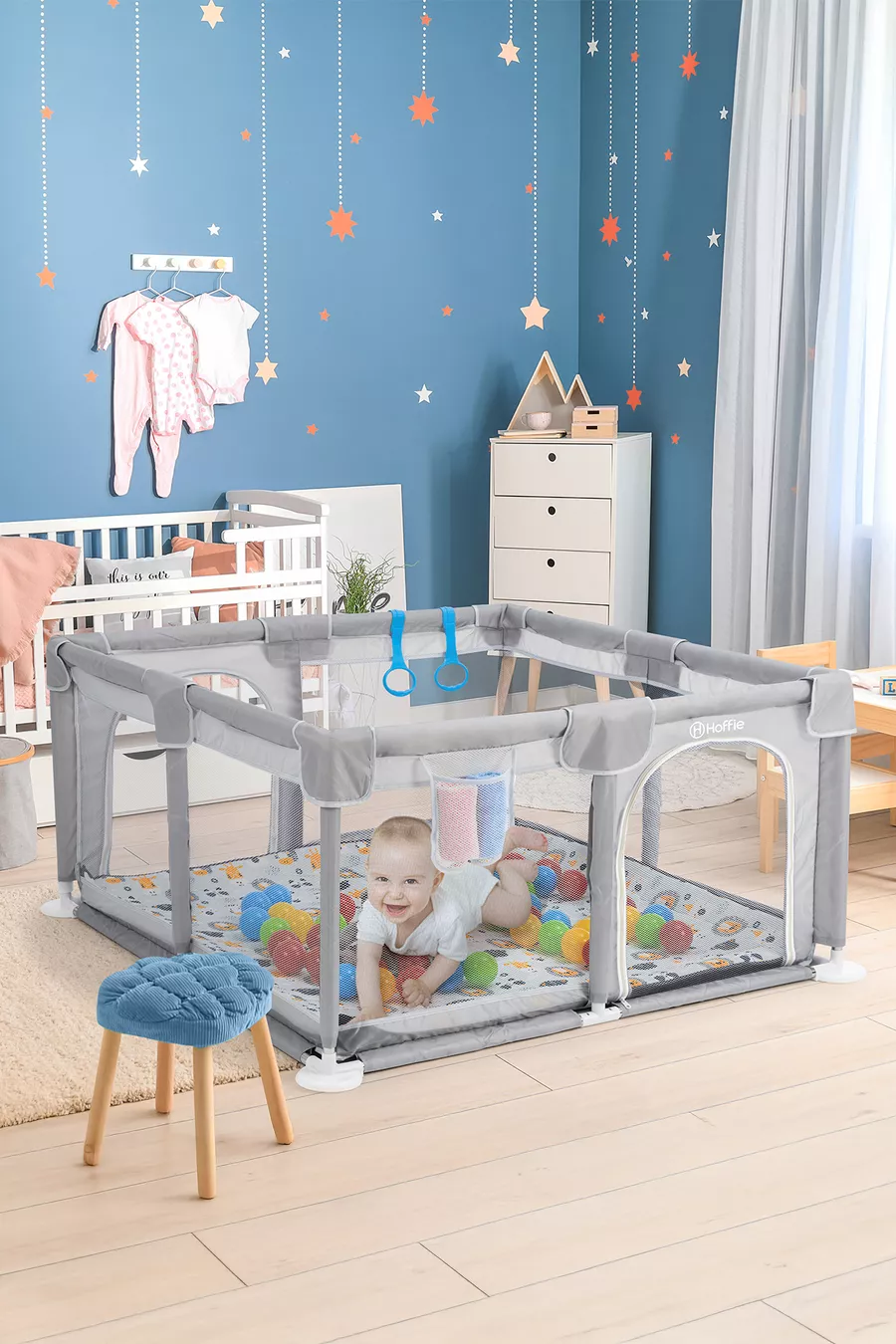 Aire de jeu Original Playard Plus sûre pour bébé et enfant, parc de jeu, tapis de jeu et balles