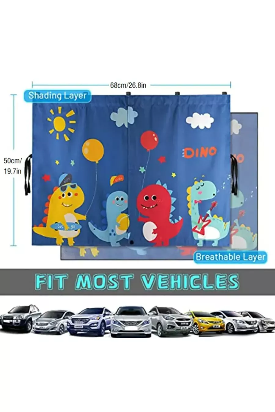 Rideau latéral de voiture pour enfants Voiture Auto Pare-soleil Magnétisé Ombrage Fenêtre Bébé