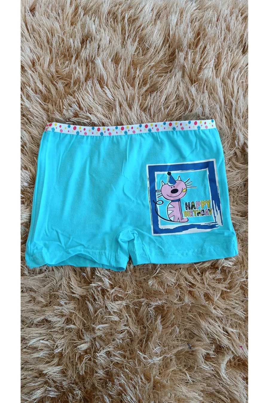 BOXER EN MAILLE ÉLASTIQUE POUR FILLE
