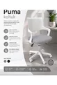Chaise de bureau ergonomique à filet - Chaise de travail blanche, Chaise de bureau blanche