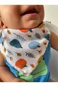( PIÈCES) Bavoir & Foulard pour Bébé en Tissu Mousseline avec Pressions Run Baby
