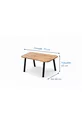 DREAM Balcon, Ensemble de Jardin, Café, Canapé en Métal, Ensemble de Canapés, Mobilier de Jardin, 2+1+1 avec table(s)