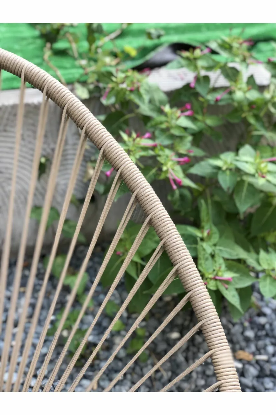 Chaise d'extérieur en osier Egg Acapulco