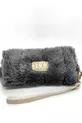 Housse polyvalente en peluche grise YUO – Lunettes, porte-stylo, trousse de maquillage, mini pochette