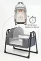 Neonest Lit à côté de la mère avec matelas épais, moustiquaire et tente, qui se balance. Berceau panier portable neuf Vison