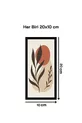 Décoration Murale Feuilles Bohèmes en 7 Parties - Ensemble de Tableaux pour Salon, Séjour, Chambre, Cuisine, Bureau, Entrée