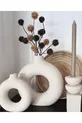 Set de Vases à Anneau Bohème (GRAND CM, PETIT CM) Décoratif, Cadeau Brut Blanc