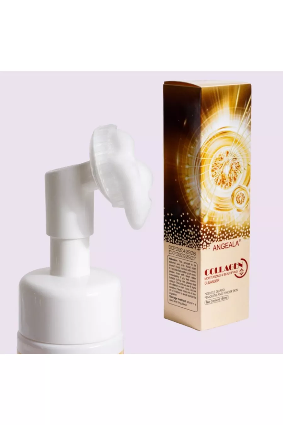 Mousse Nettoyante Visage Contenant du Collagène – Produit de Soin de la Peau Nettoyant en Profondeur et Hydratant