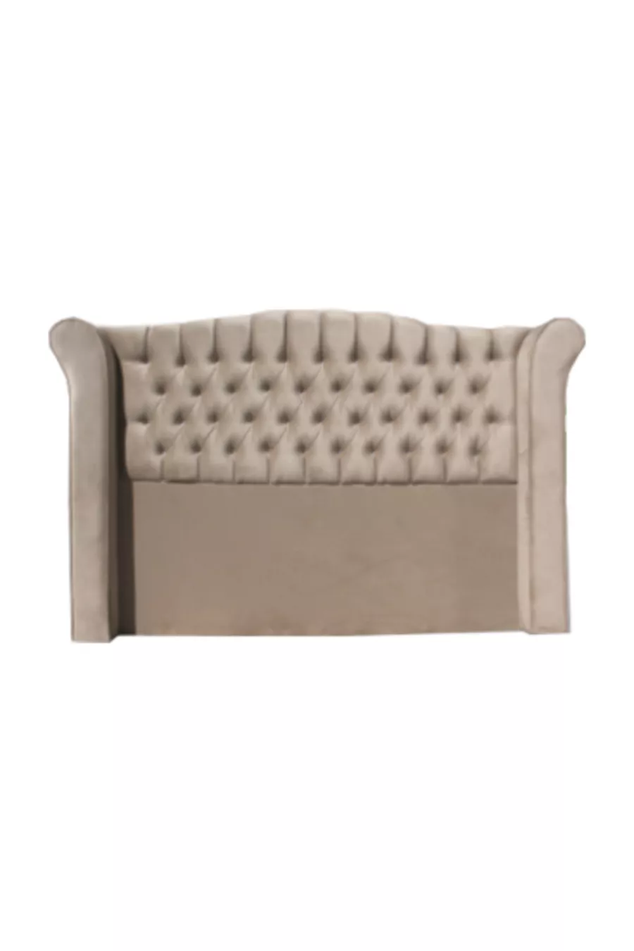 Tête de lit Alc Grand lık Tay Tüy Marron Clair Matelassé Simple