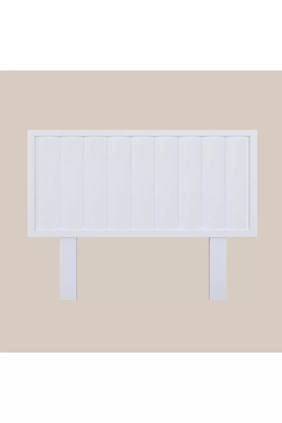 Tête de lit simple en bois couleur blanche modèle Hüma (VERTICAL)