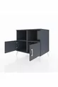 Commode Kronos 2 étagères 2 portes Anthracite-Anthracite