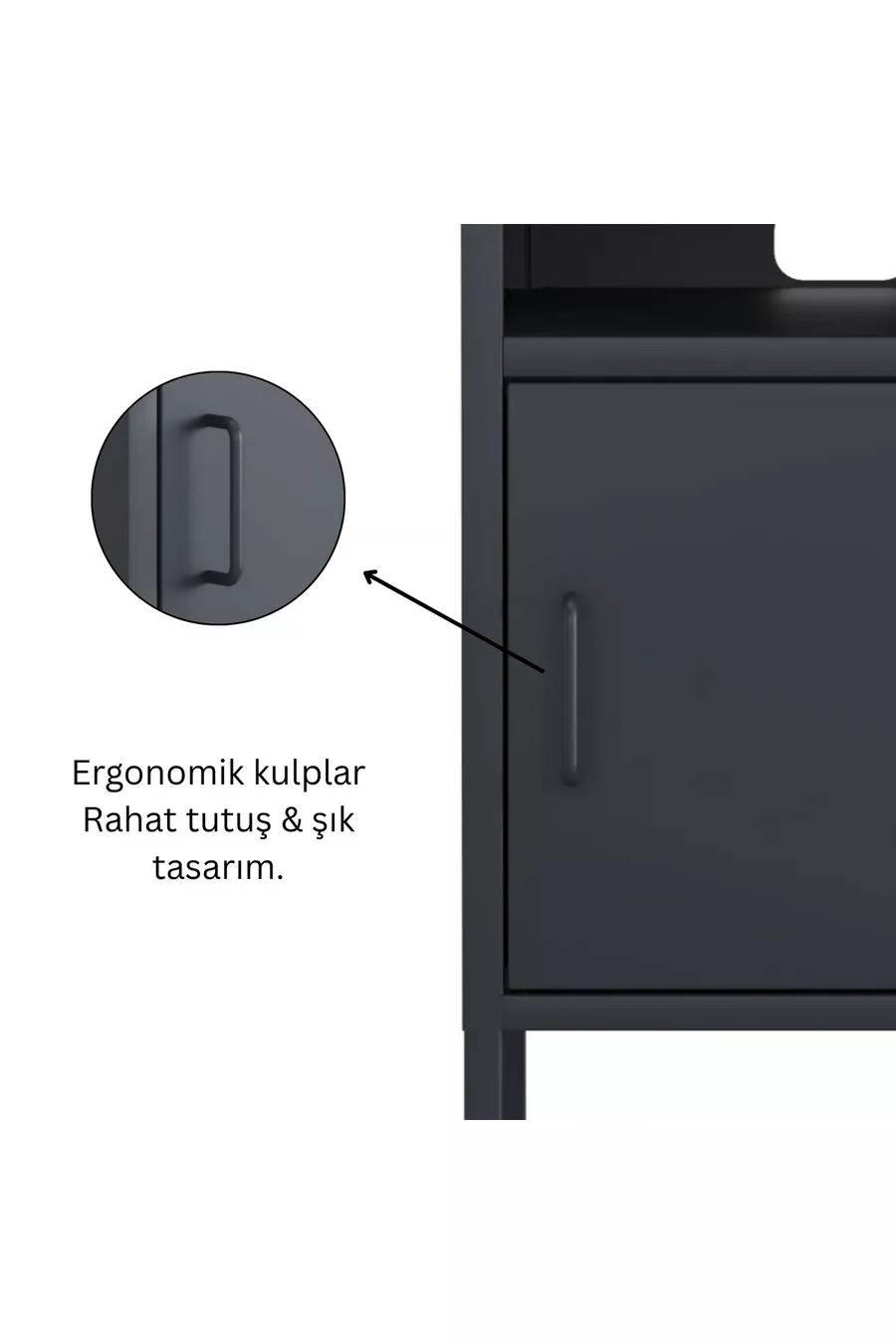 Pera Commode Étagère Ouverte, 5 x x cm - 9 Options de Couleurs Disponibles