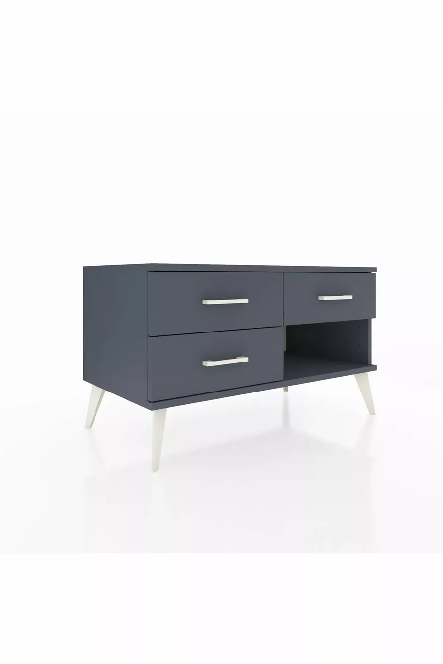 Commode Hyperion 3 tiroirs Anthracite-Anthracite