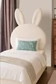 Tête de lit, peluche blanche, tête de lit simple, tête de lit en peluche de lapin
