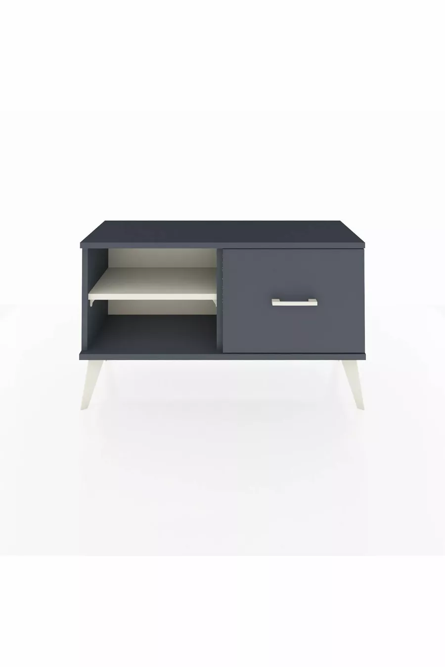 Commode Arges à une étagère et un tiroir Anthracite-Pierre de lune/Anthracite