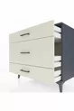 Commode Kronos 3 tiroirs Anthracite-Pierre de lune