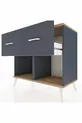 Commode Hyperion 2 tiroirs Anthracite-Sapin/Anthracite