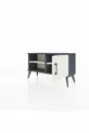 Commode Arges à 2 étagères avec 1 porte, anthracite-pierre de lune