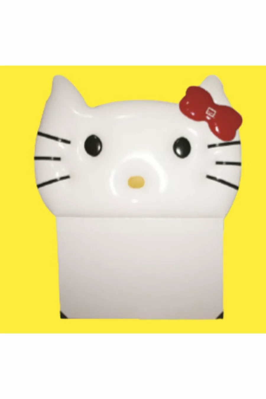 Tête de lit Alc Hello Kitty en simili cuir blanc pour une personne