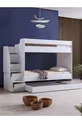 Lit superposé, Lit superposé pour enfant Martin - 2 matelas Comfort blancs