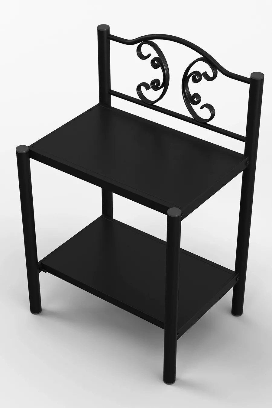 Mais Retro Commode en métal forgé noir