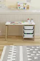 Table pour enfants Cm avec 3 paniers, table de travail pour enfants, table d'activités effaçable