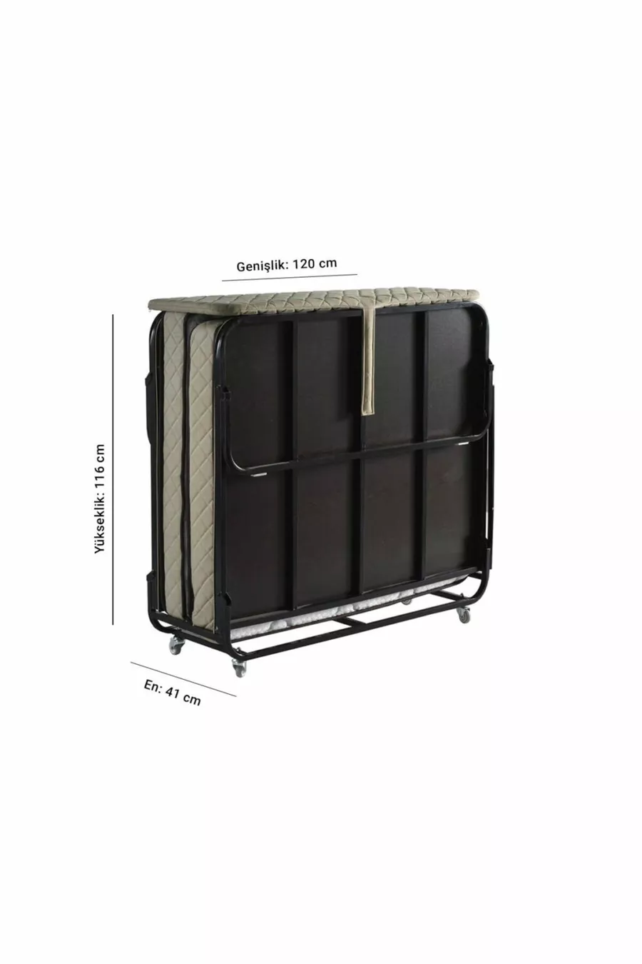 Niron Supreme Lit Pliable de Luxe et Cadre de Lit Lit Pliable Simple et Double