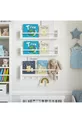 Étagère Montessori 3 modules en MDF, bibliothèque éducative blanche