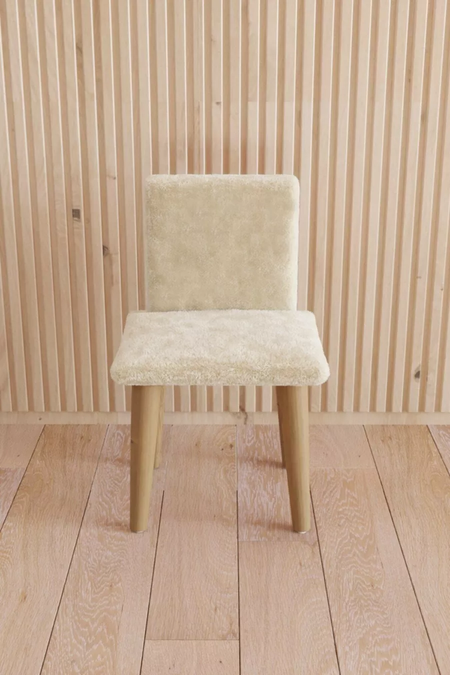 Chaise pour enfant Siège pour enfant Chaise en bois Chaise Montessori Chaise avec coussin Blanche Chaise douce