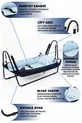 Jupiter Bébé Hamac Bleu Marine