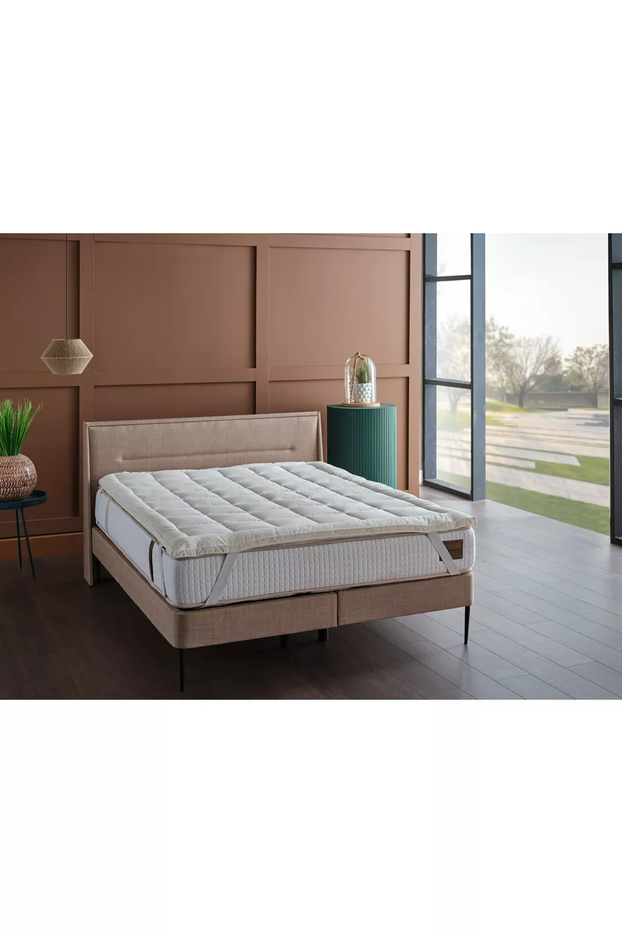 Protège-matelas en coton blanc - x cm