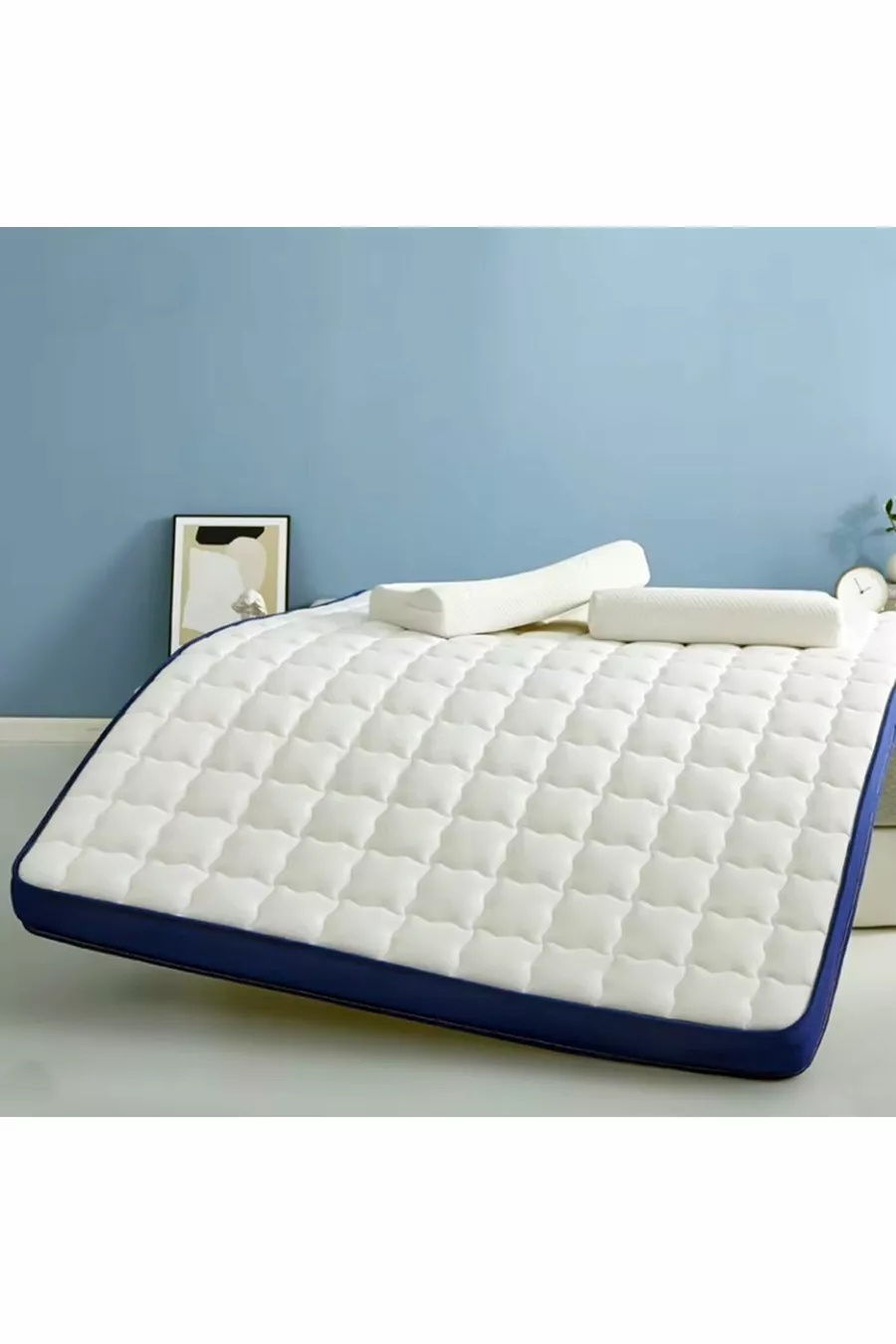 Lit double entièrement orthopédique, lit d'appoint pliable et fonctionnel cm