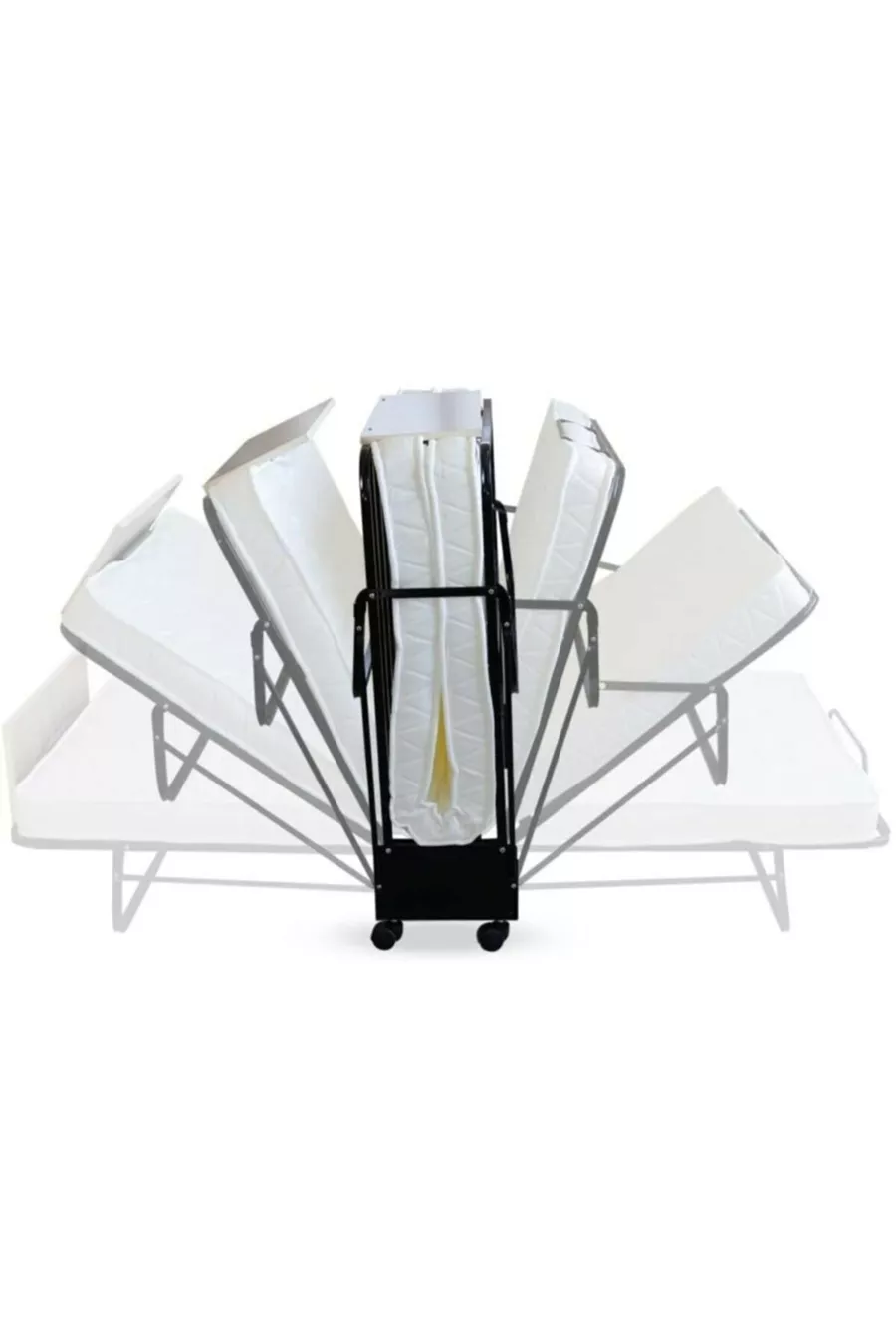 Lit pliant en métal Usta + Sommier simple (X cm)
