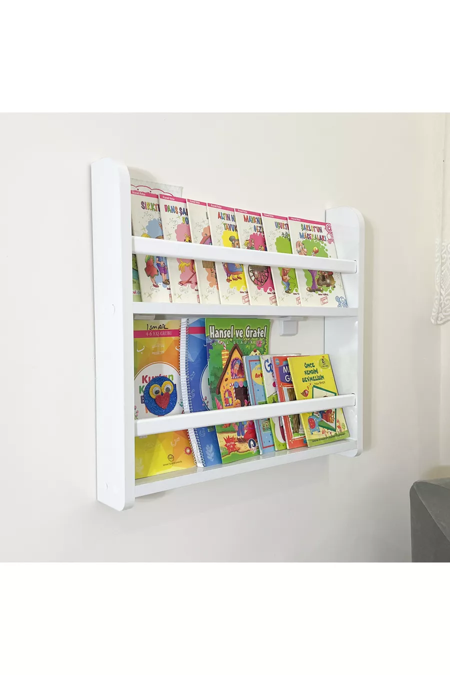 Bibliothèque Carmen à 2 étagères - Bibliothèque Montessori - Bibliothèque pour chambre d'enfant
