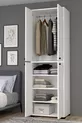 Garde-robe BUCURESTI N°3 à 3 étagères avec penderie