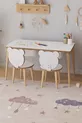 Table d'activité pour enfants avec papier à dessin en rouleau, 2 chaises et tiroir - Panda