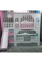 Lit superposé avec toboggan et balcon pour princesse