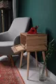 Table de chevet avec porte, cadre en pin