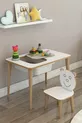 Bureau pour enfant pour le jeu et les activités, table d'été et d'hiver, table simple avec chaise