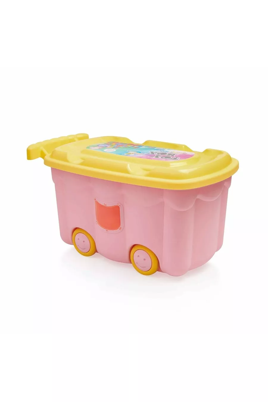 Boîte à jouets à roulettes - Rose - Lt