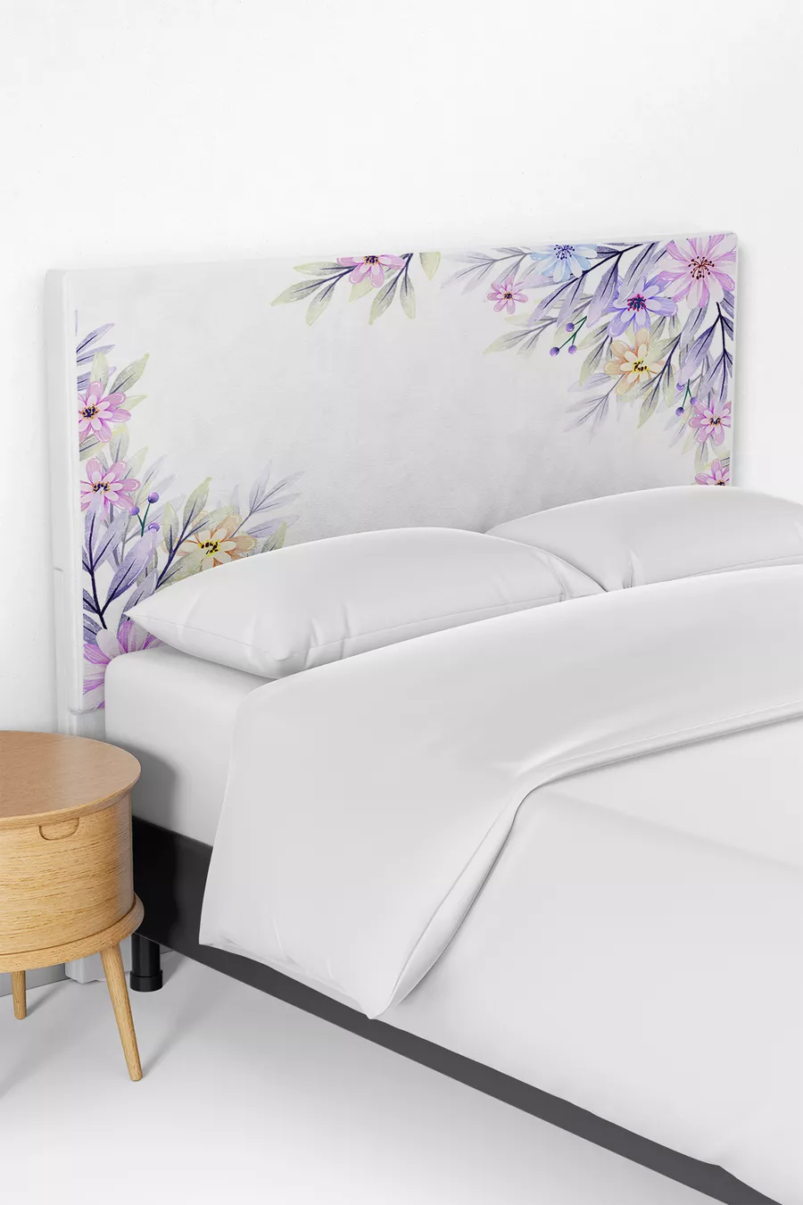 Housse de tête de lit avec motif floral doux